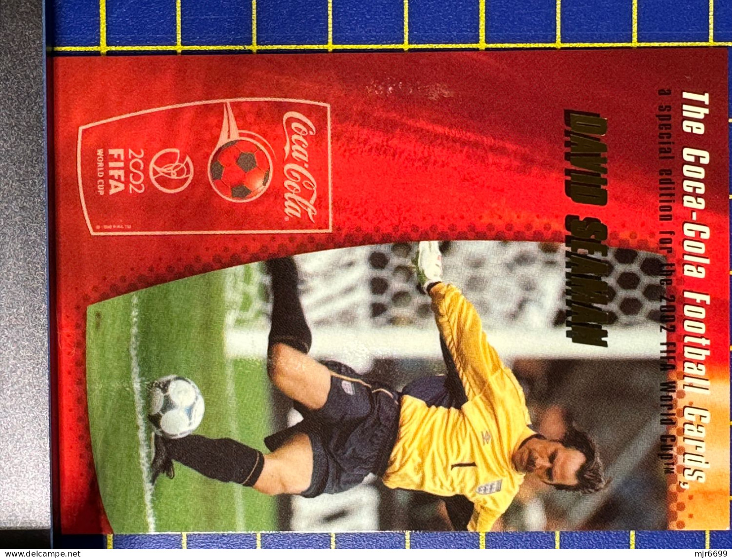 COCACOLA FIFA 2002 WOLRD CUP FOOTBALL CARDS - DAVID SEAMAN, ALMOST PERFECT CONDITION. ORIGINAL - Autres & Non Classés