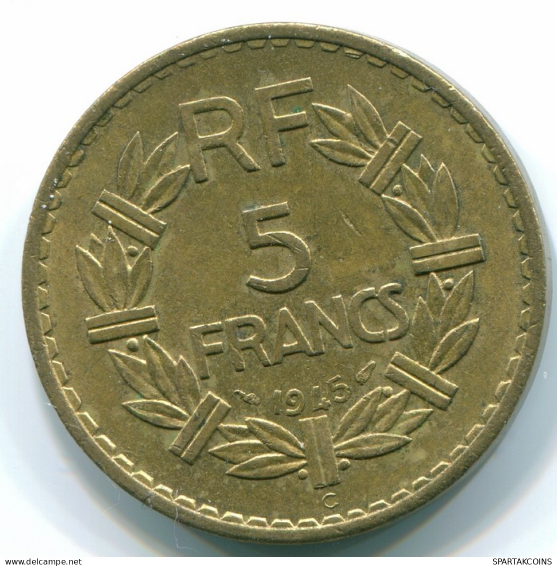 5 FRANCS 1945 FRANCIA FRANCE COLONIAL FOR USE IN AFRICA XF #FR1020.32.E - 5 Francs