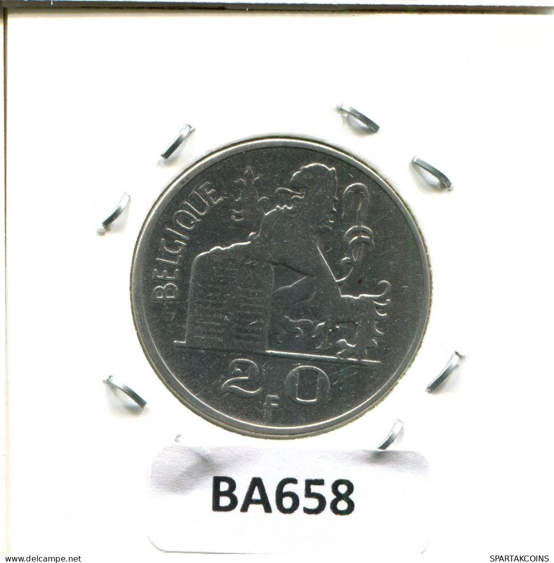 20 FRANCS 1953 Französisch Text BELGIEN BELGIUM Münze SILBER #BA658.D - 20 Francs