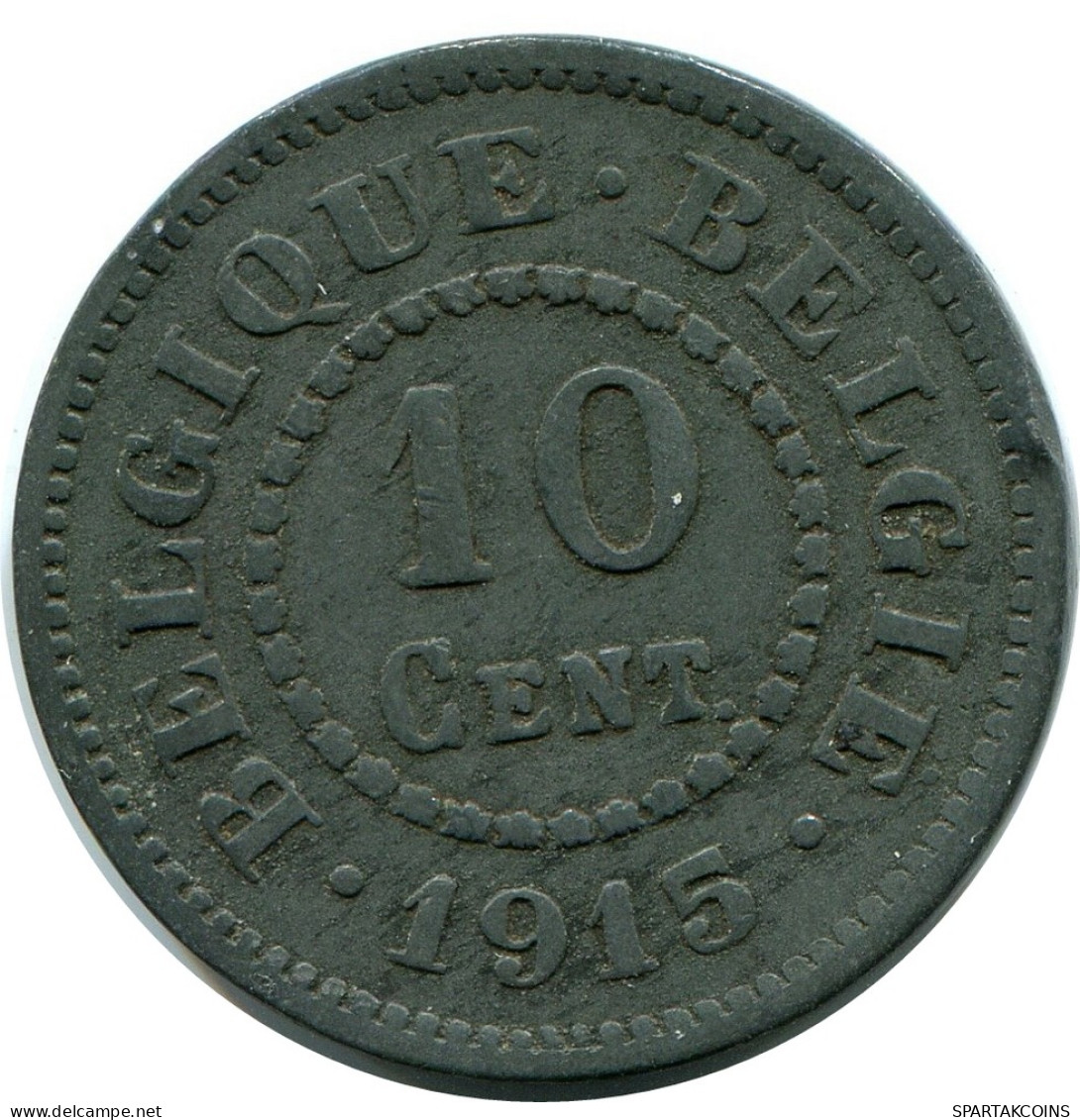 10 CENTIMES 1915 DUTCH Text BÉLGICA BELGIUM Moneda #BA412.E - 10 Cents