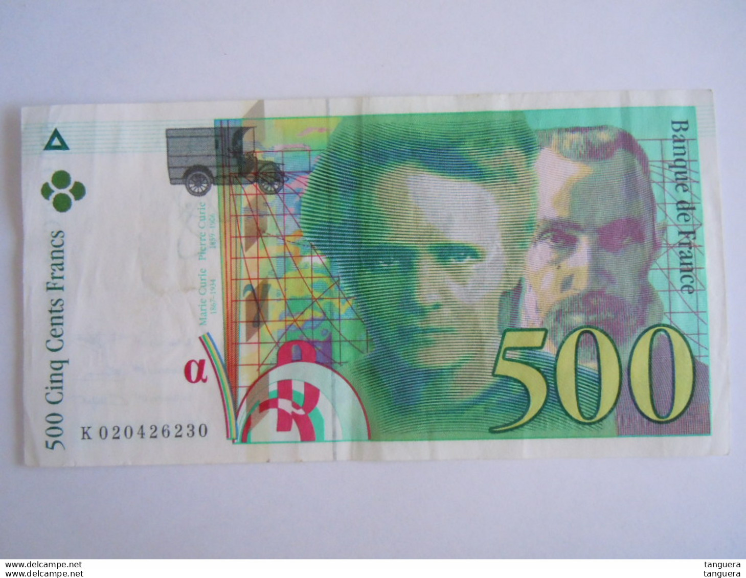 France Marie Et Pierre Curie 500 Francs 1994 K 020426230 Presque Neuf - 500 F 1994-2000 ''Pierre En Marie Curie''