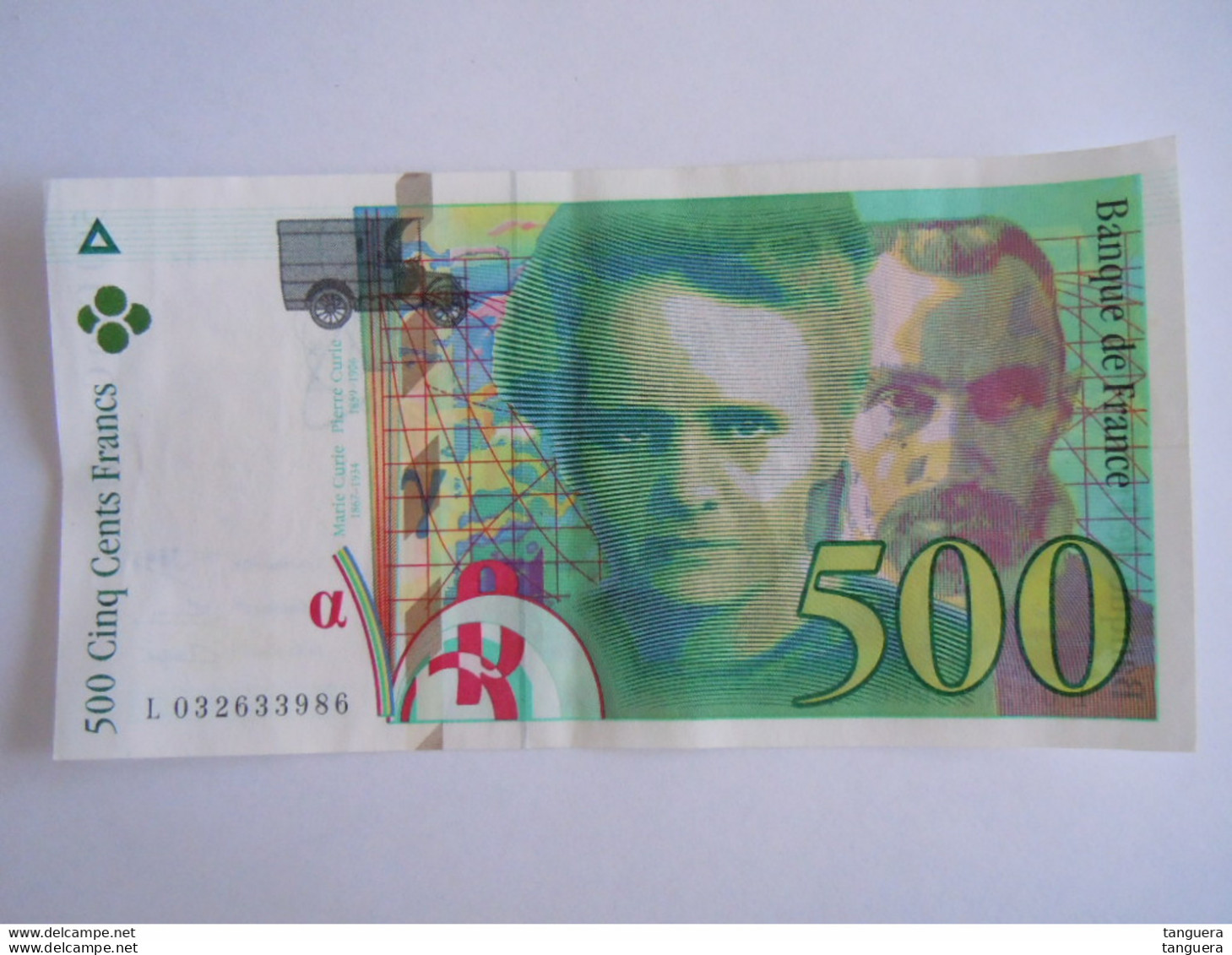 France Marie Et Pierre Curie 500 Francs 1995 L 032633986 Presque Neuf - 500 F 1994-2000 ''Pierre En Marie Curie''