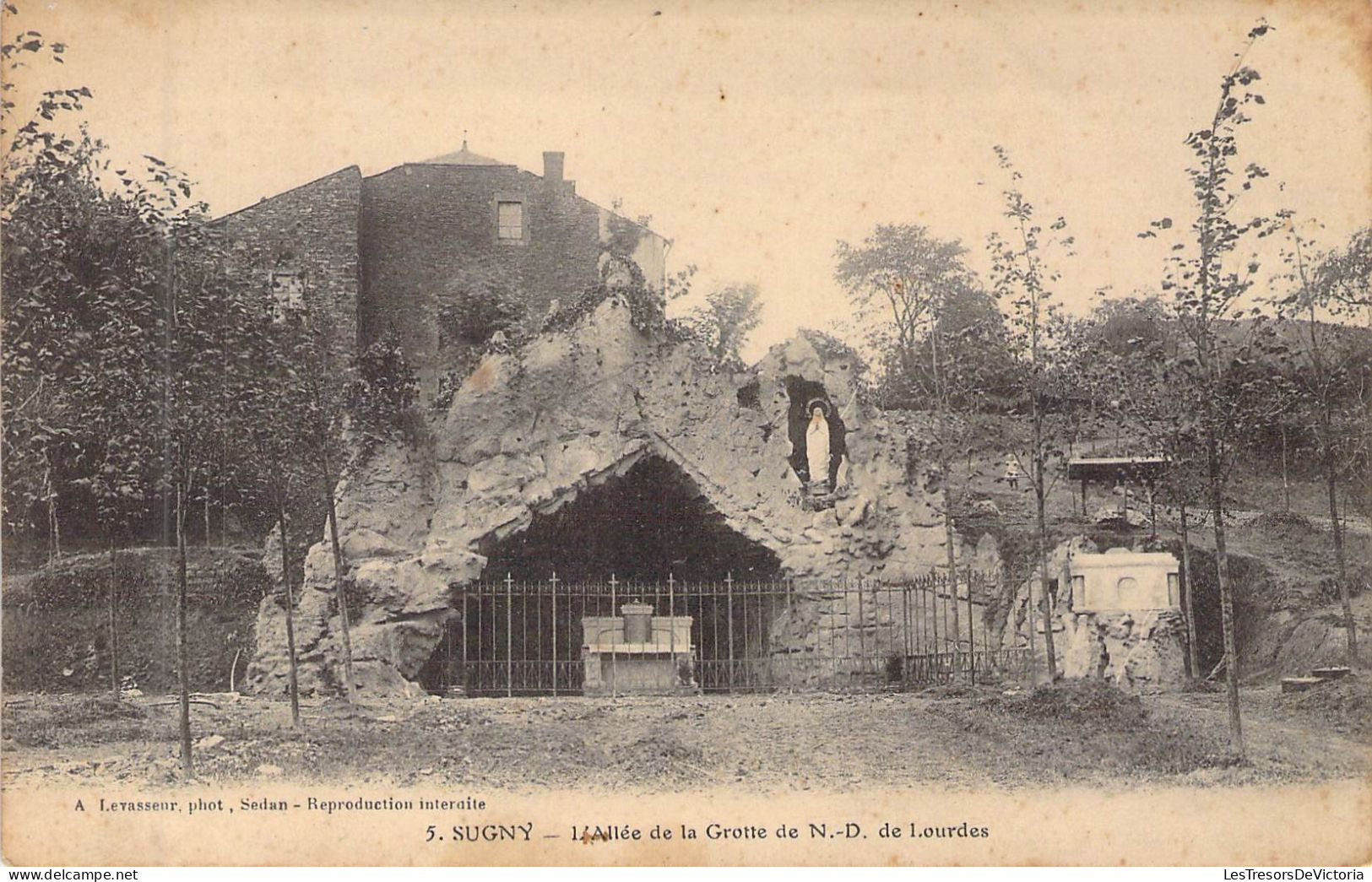 BELGIQUE - SUGNY - L'Allée De La Grotte De Notre Dame De Lourdes - Carte Postale Ancienne - Altri & Non Classificati