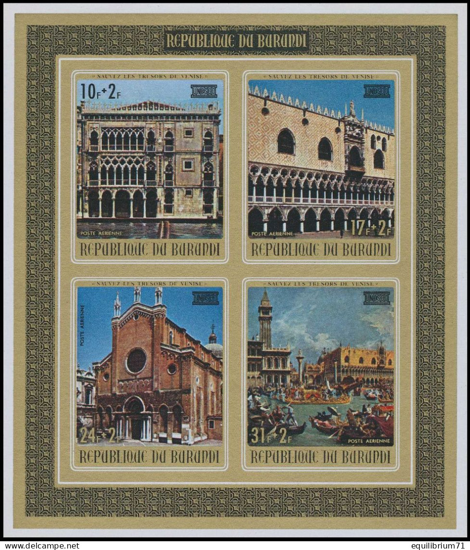 BL53/54A**(PA241/44B) - Sauvez Les Trésors De Venise / De Schatten Van Venetië / Die Schätze Von Venedig - BURUNDI - Unused Stamps