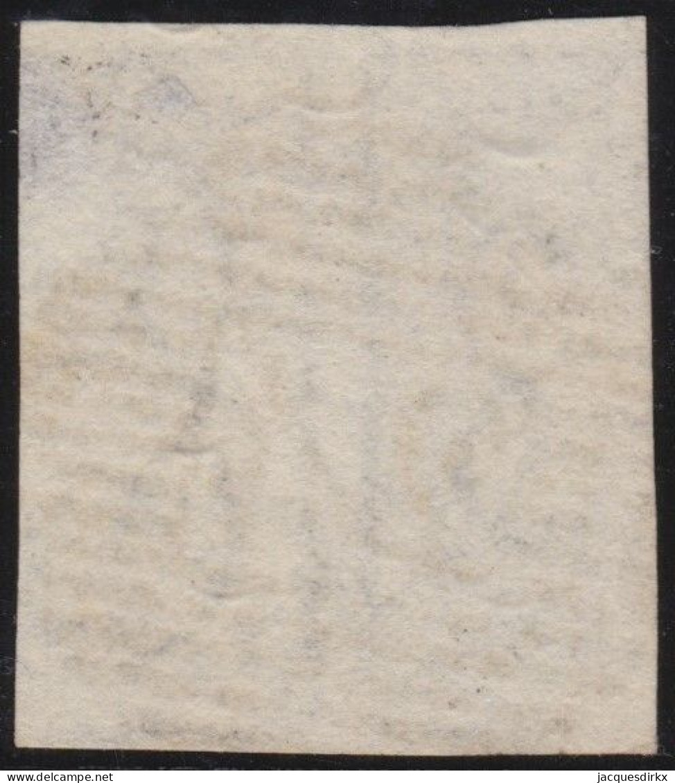 Belgie  .   OBP    .    3  (2 Scans)     .     O  .  Papier  Mince      .    Gestempeld     .   /   .   Oblitéré - 1849-1850 Medallones (3/5)