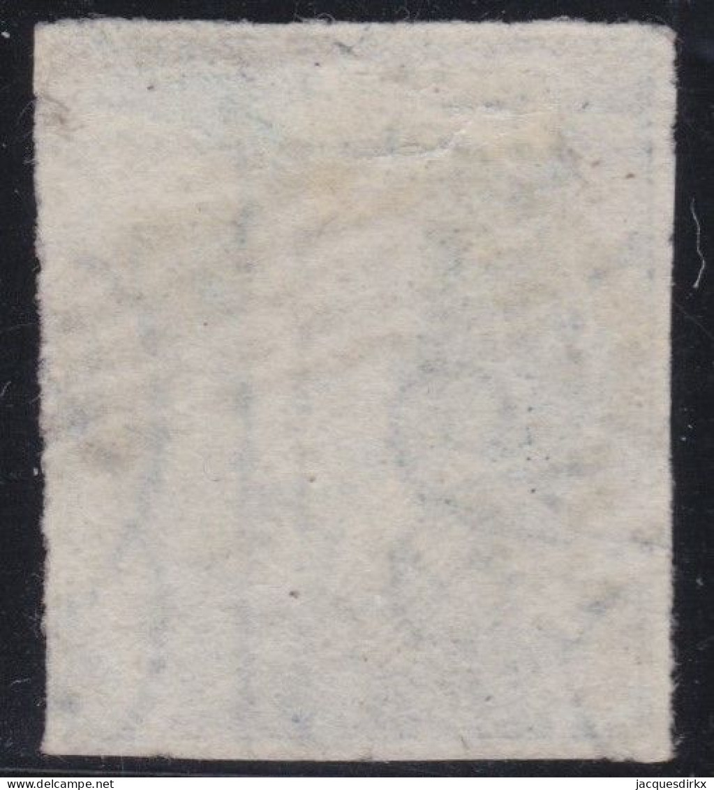 Belgie  .   OBP    .    4  (2 Scans)     .     O  .  Papier  Mince      .    Gestempeld     .   /   .   Oblitéré - 1849-1850 Medaillons (3/5)