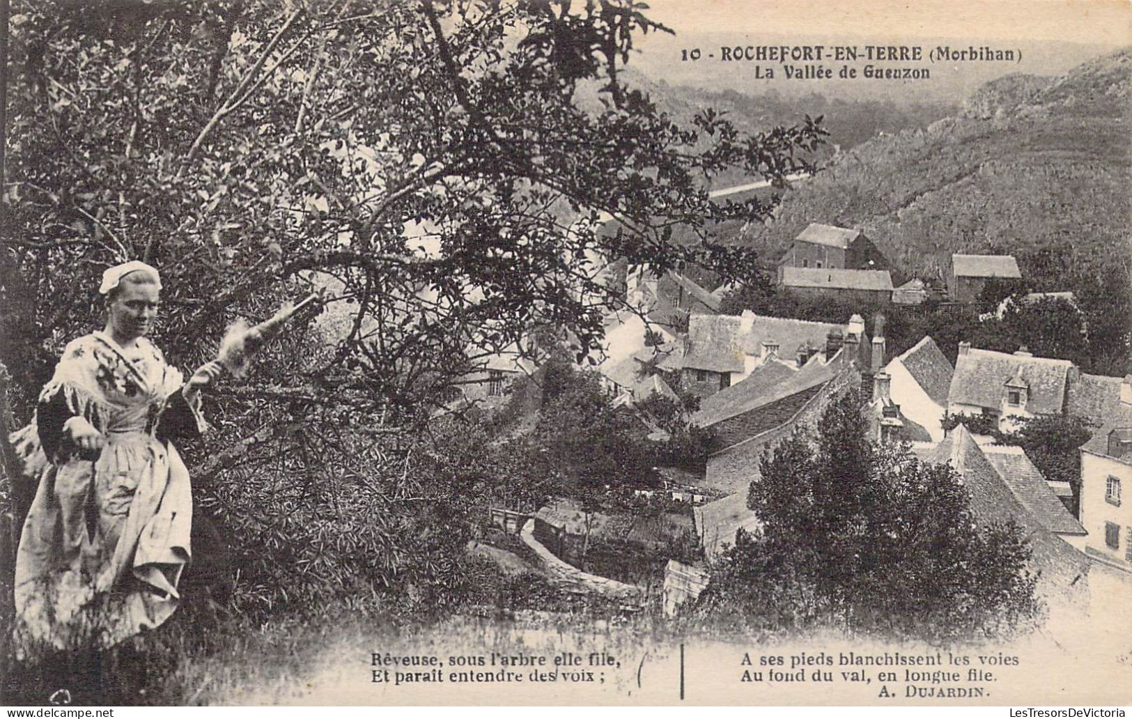 FRANCE - 56 - Rochefort En Terre - La Vallée De Gueuzon - Carte Postale Ancienne - Rochefort En Terre