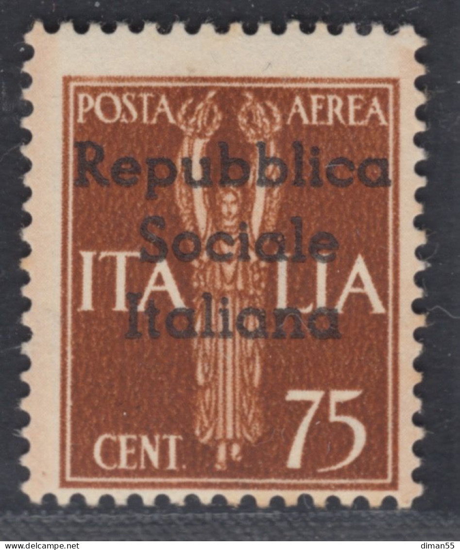 ITALY - 1944 R.S.I. - TERAMO Em. Locale  N.14  Cat. 120 Euro - Linguellato - MH* RARO - Ortsausgaben/Autonome A.