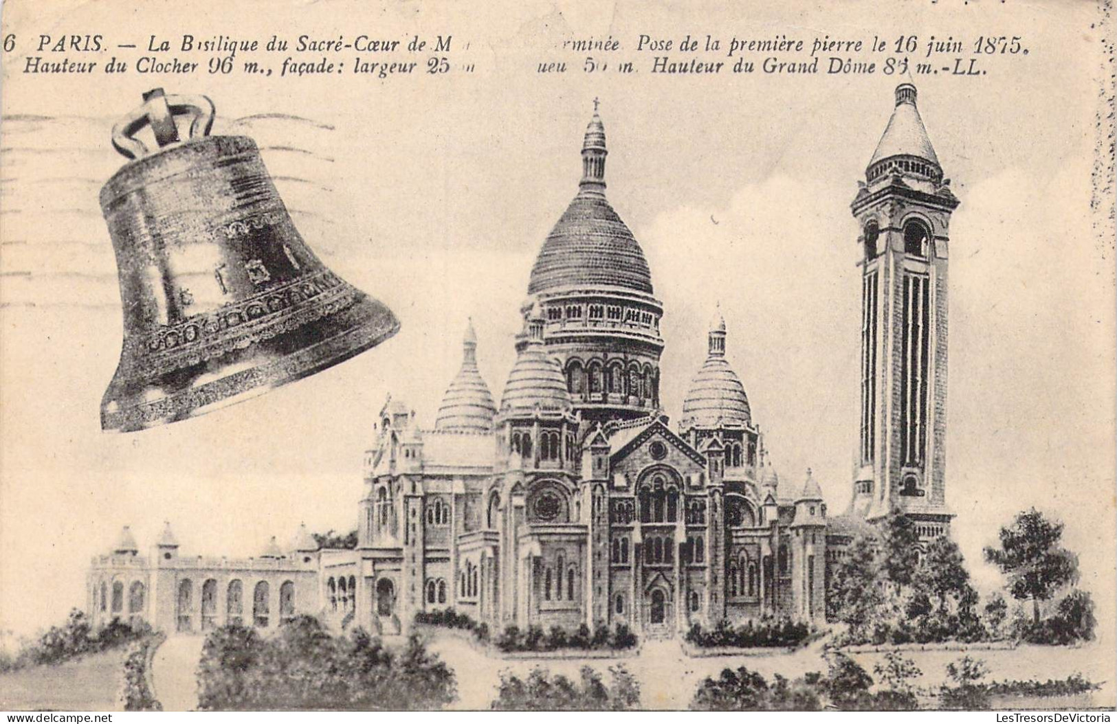 FRANCE - 75 - Paris - La Basilique Du Sacré-Cœur - Carte Postale Ancienne - Sacré-Coeur