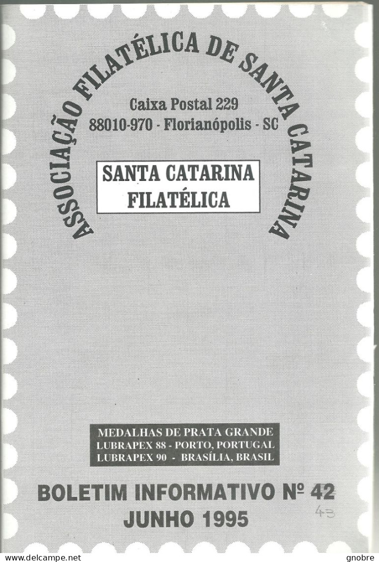 SANTA CATARINA FILATELICA - BRAZIL - MAGAZINE - 1995 -  N° 43? - AIRMAIL CATALOG - Magazines