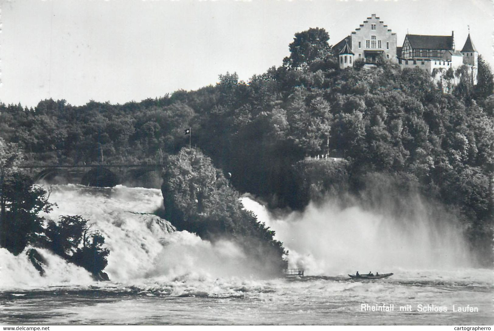 Postcard Switzerland Schloss Laufen Rheinfall - Laufen-Uhwiesen 