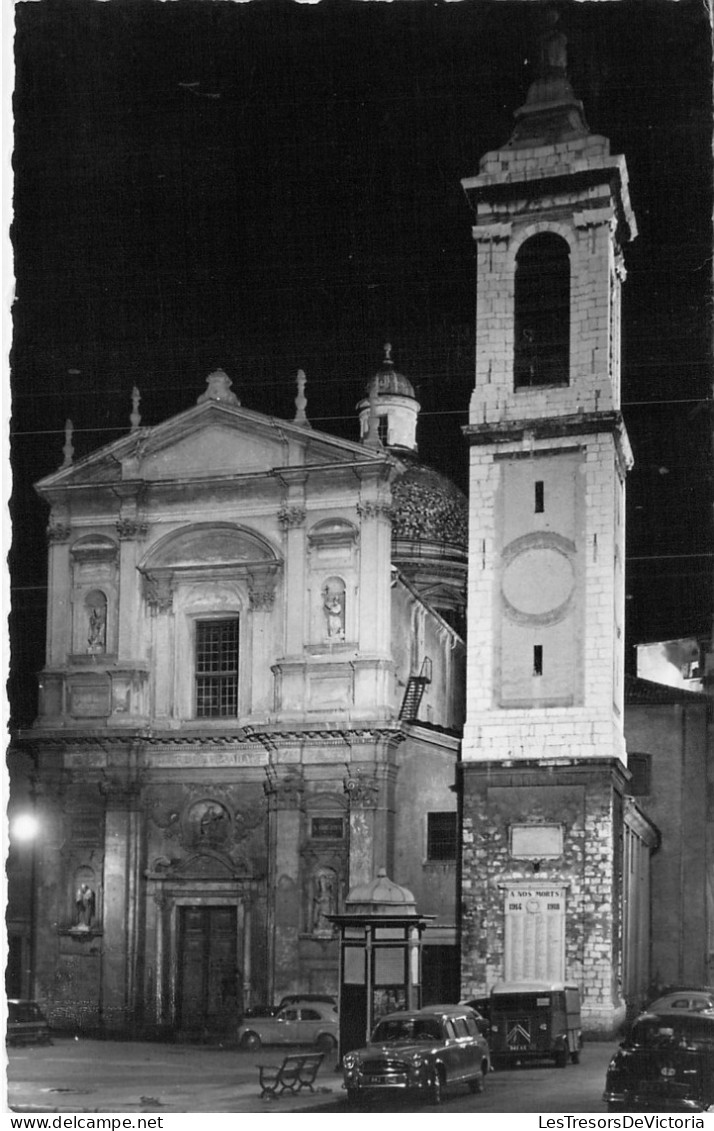 FRANCE - 06 - Nice - La Cathédrale Ste-Réparate Illuminée - Carte Postale Ancienne - Bauwerke, Gebäude