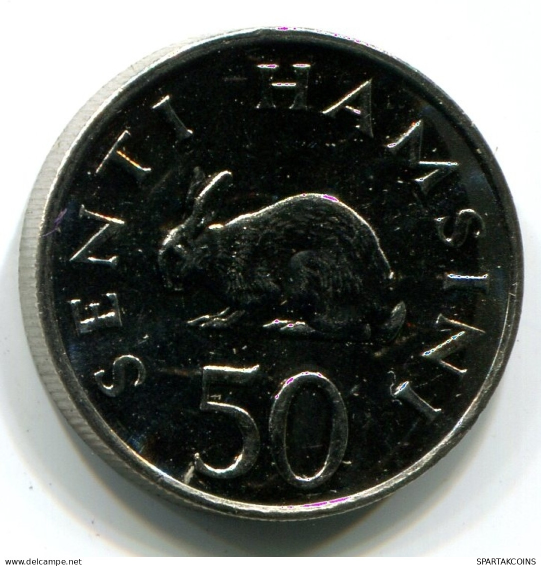 50 SENTI 1990 TANSANIA TANZANIA UNC Rabbit Münze #W11331.D - Tanzanie