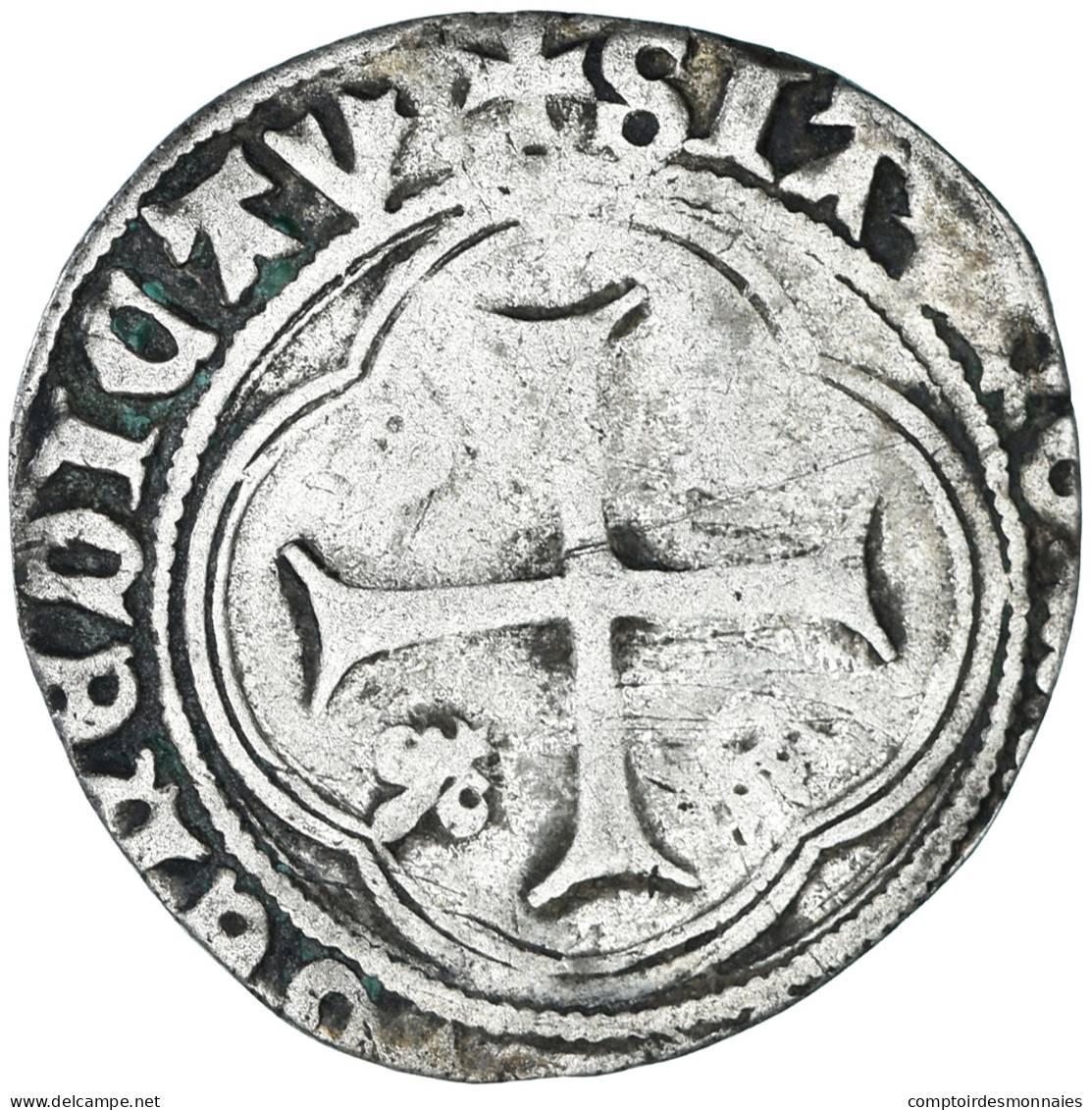 Monnaie, France, Charles VIII, Blanc, 1483-1498, Atelier Incertain, Rogné, B - 1483-1498 Carlo VIII