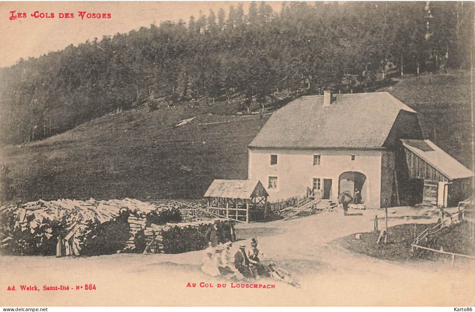 Plainfaing * Route Et Le Col Du Louschpach * Scierie Bois - Plainfaing