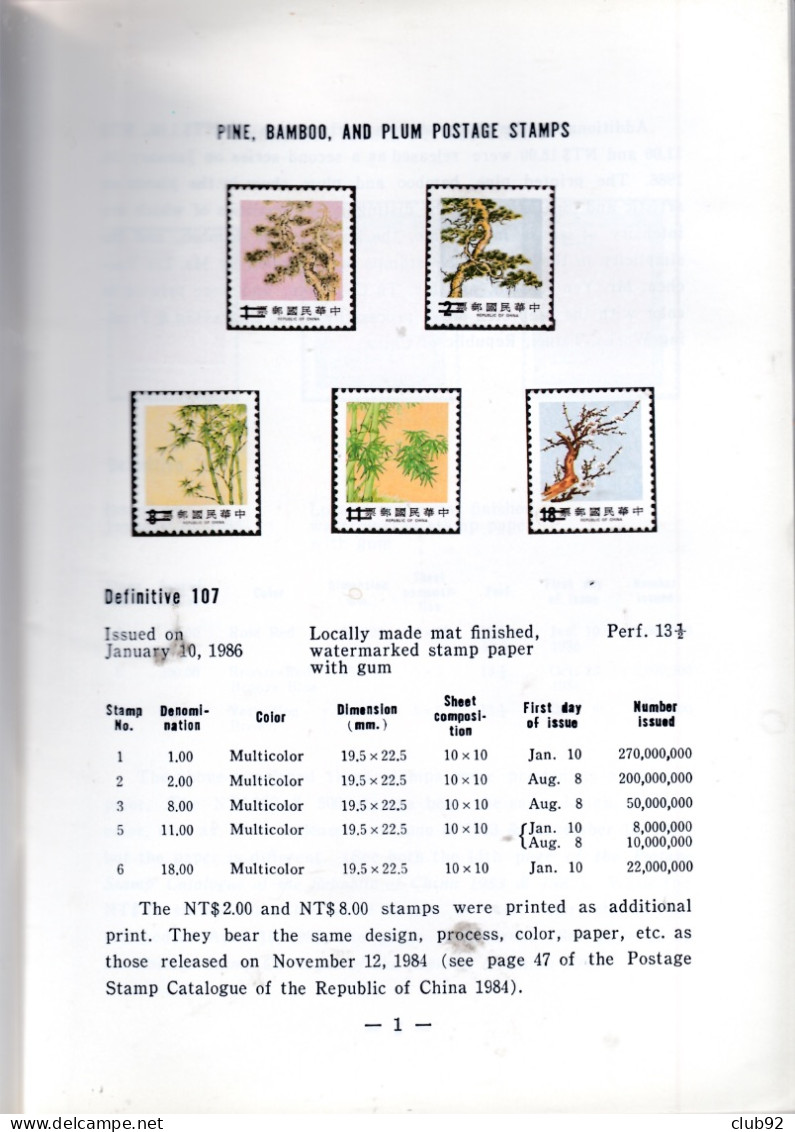 1986 . Catalogue CHINE De 1986 Abondamment Illustré - Andere & Zonder Classificatie