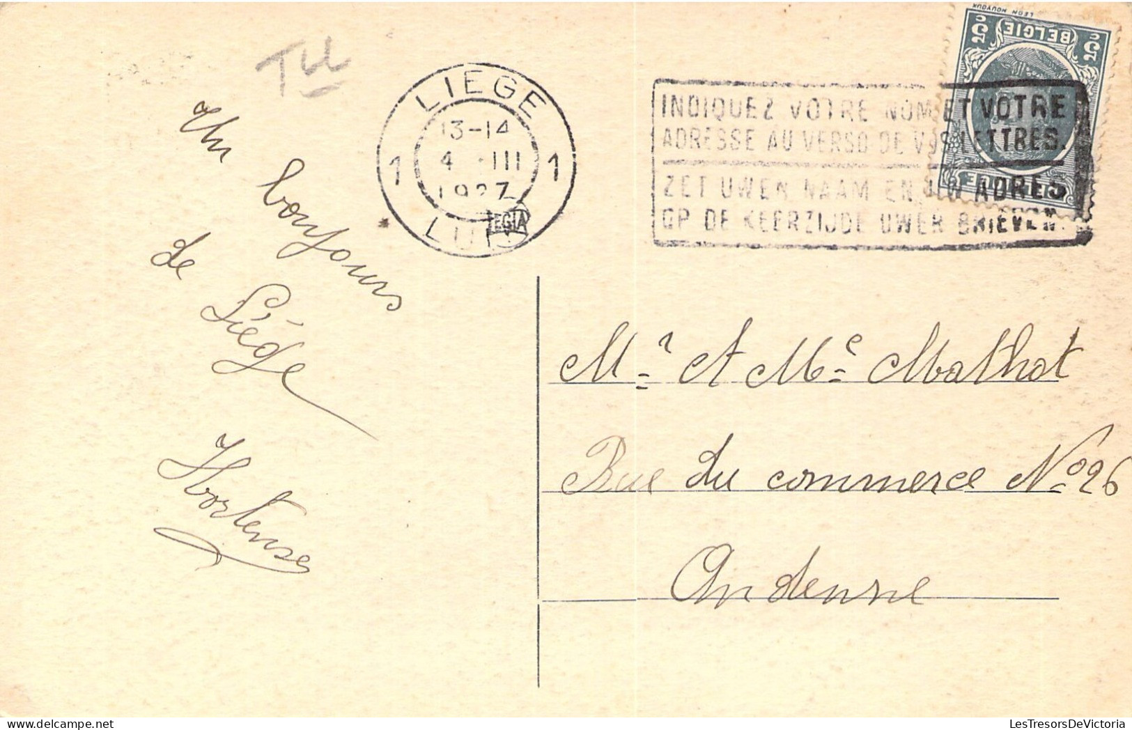 BELGIQUE - Liège - Place St Lambert Et Palais De Justice - Carte Postale Ancienne - Autres & Non Classés