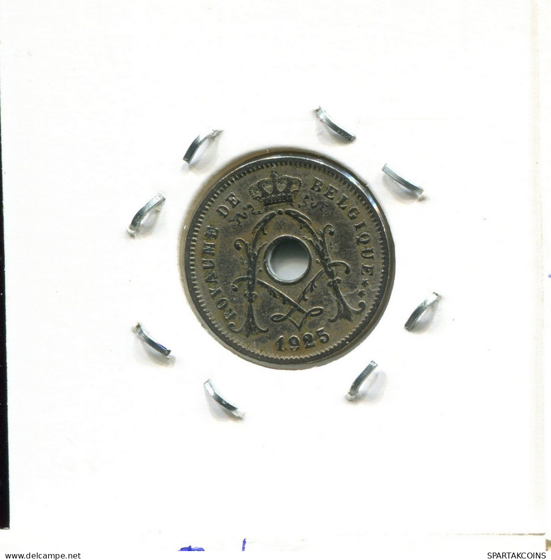 5 CENTIMES 1925 FRENCH Text BÉLGICA BELGIUM Moneda #BA258.E - 5 Cent