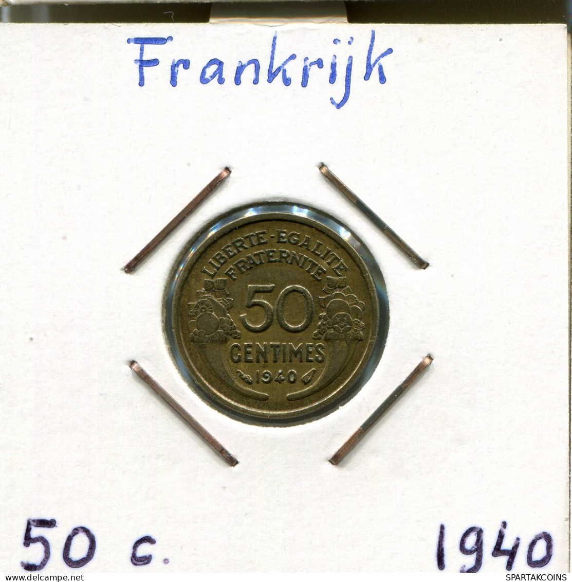50 CENTIMES 1940 FRANCIA FRANCE Moneda French State #AM226.E - 50 Centimes