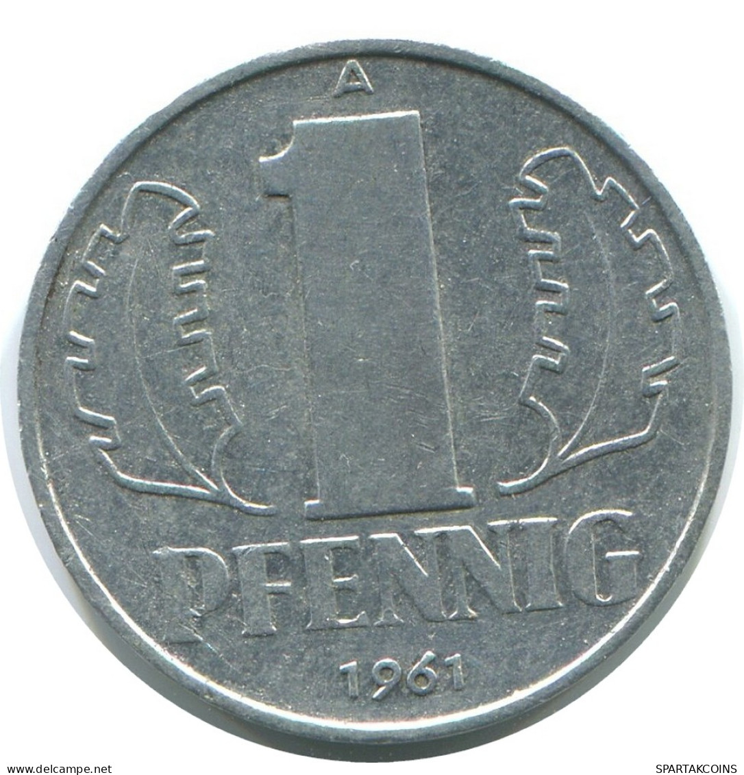 1 PFENNIG 1961 A DDR EAST GERMANY Coin #AE041.U - 1 Pfennig