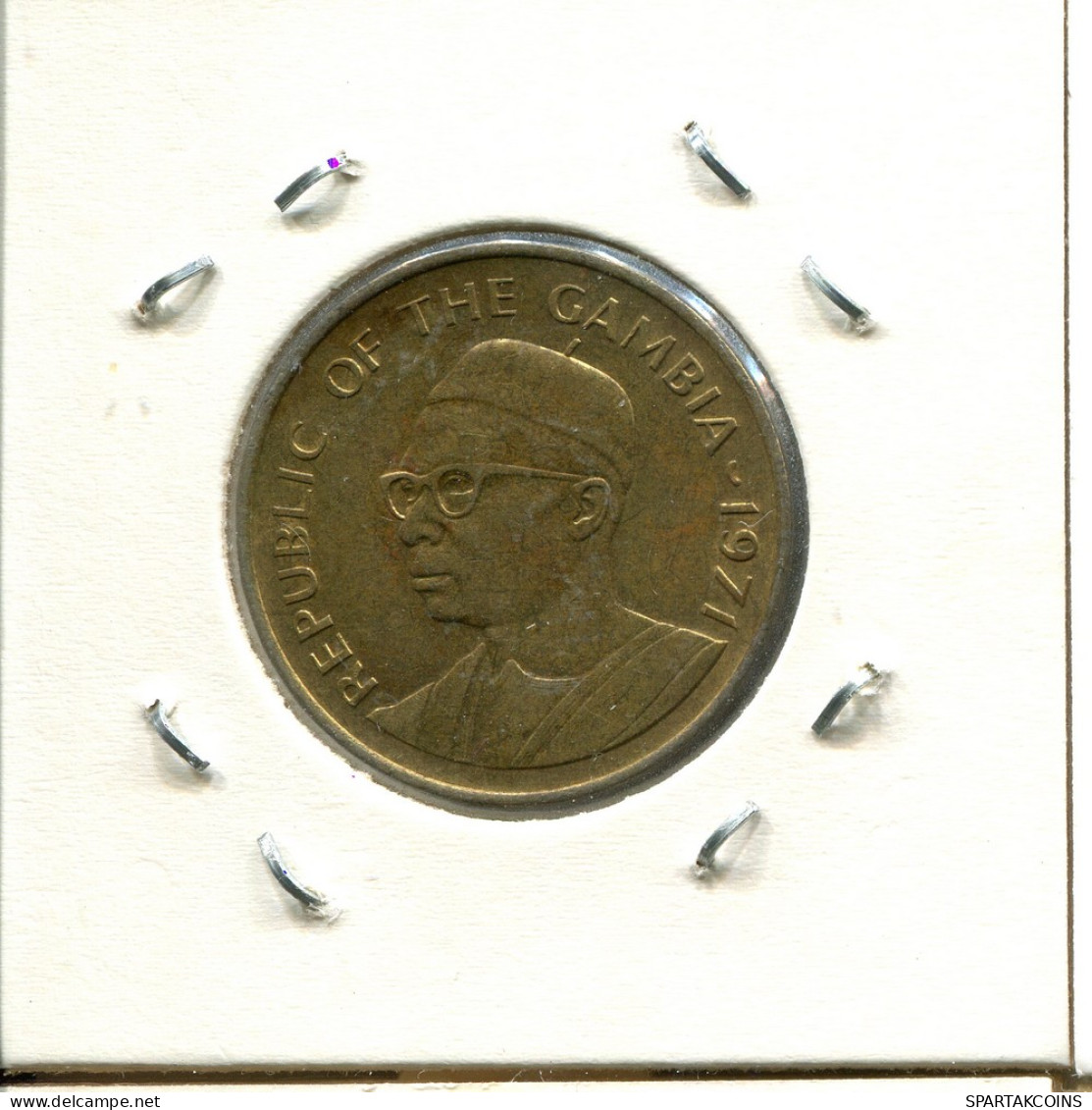 10 BUTUTS 1971 GAMBIA Moneda #AS389.E - Gambie