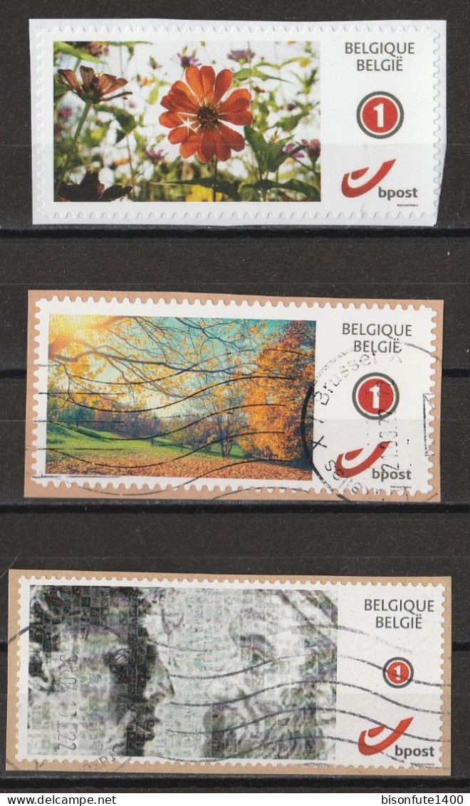 Lot De 3 Timbres Personnalisés DUOSTAMPS Belgique Oblitérés ( Voir Photos ). - Used