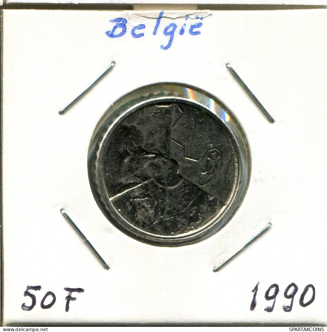 50 FRANCS 1990 DUTCH Text BELGIEN BELGIUM Münze #BA684.D - 50 Francs