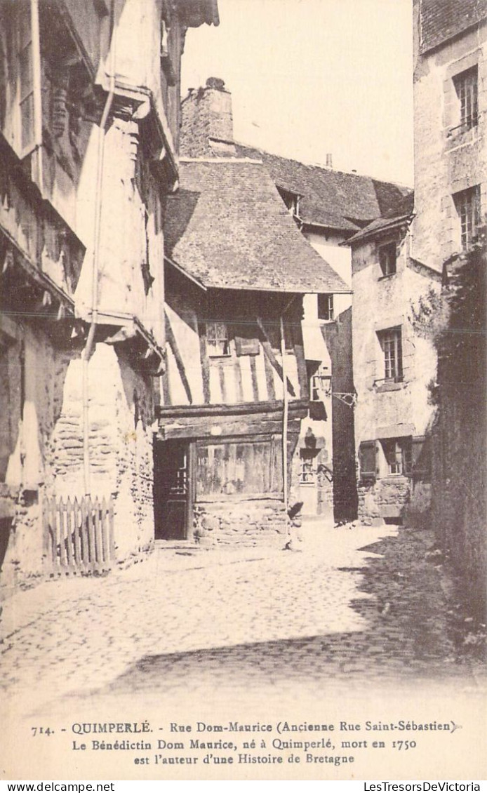 FRANCE - 29 - Quimperlé - Rue Dom-Maurice ( Ancienne Rue Saint-Sébastien ) - Carte Postale Ancienne - Quimperlé