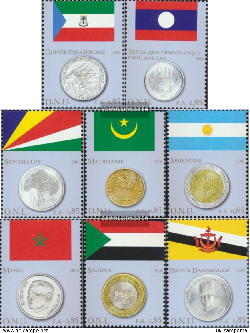 UN - Geneva 673-680 (complete Issue) Unmounted Mint / Never Hinged 2010 Flags And Coins - Neufs