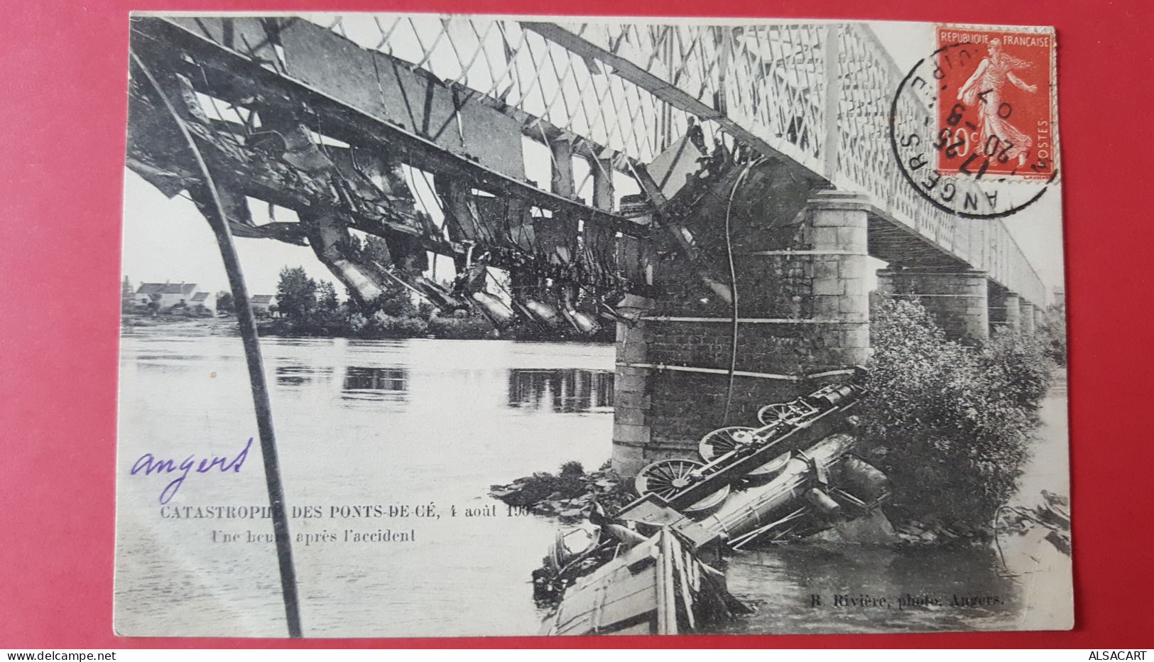 La Catastrophe Aux Pont De Cé, 1907 ,  Une Heure Apres L'accident - Les Ponts De Ce