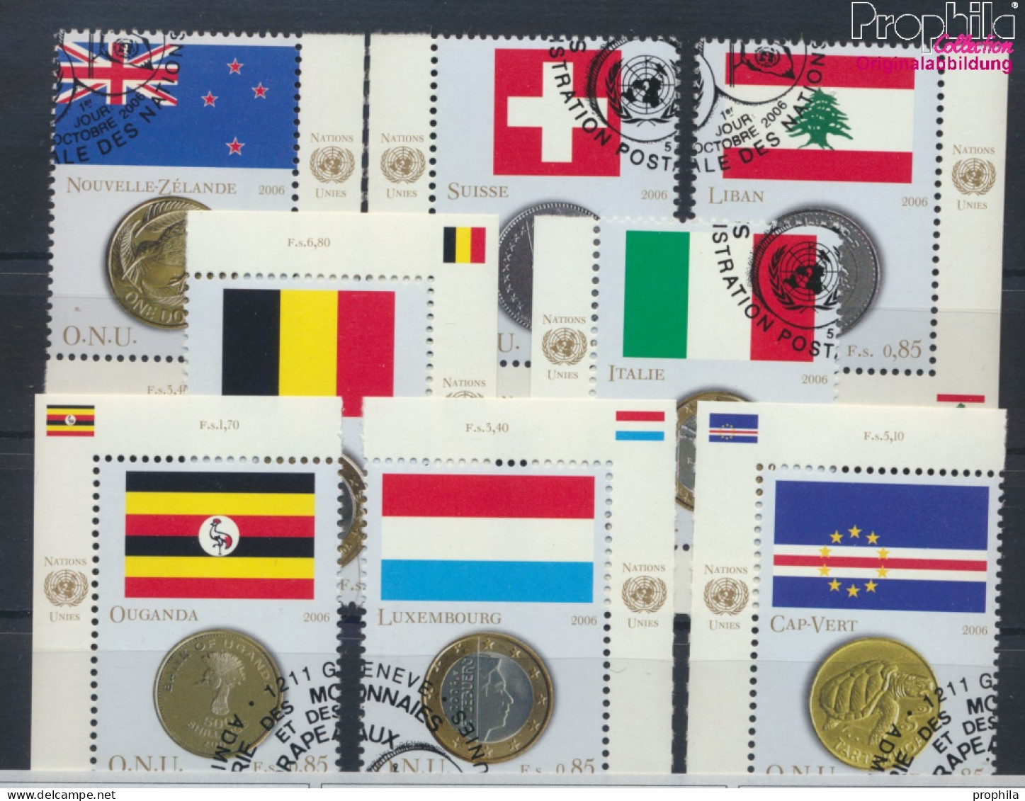 UNO - Genf 553-560 (kompl.Ausg.) Gestempelt 2006 Flaggen Und Münzen (10067926 - Usati