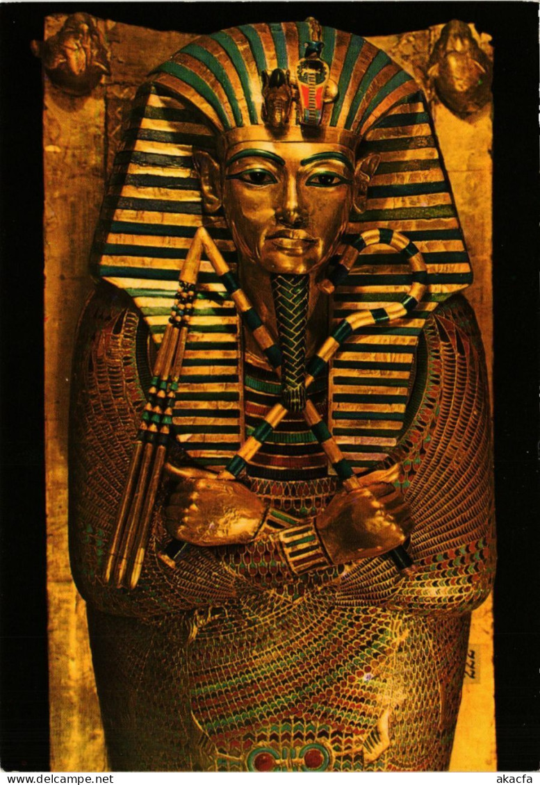 CPM Tutankhamen Treasures – Second Coffin – Cairo EGYPT (852675) - Museos