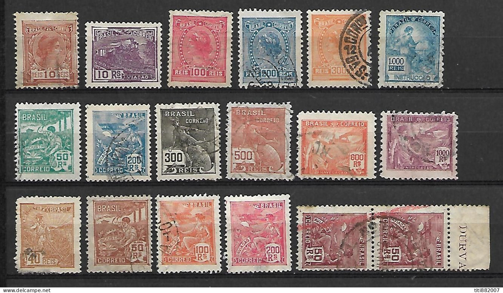 BRESIL   -   1918 / 20  .  L O T  -    Oblitérés - Used Stamps