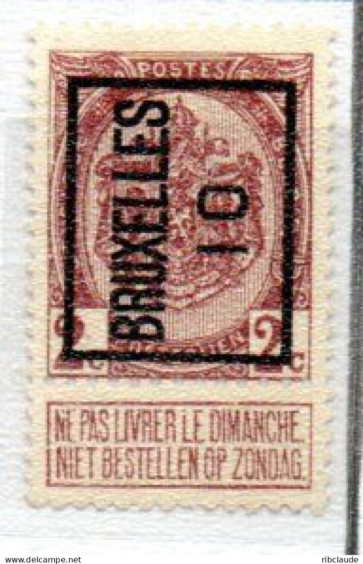 Préo Typo  BRUXELLES 10 - Typo Precancels 1906-12 (Coat Of Arms)