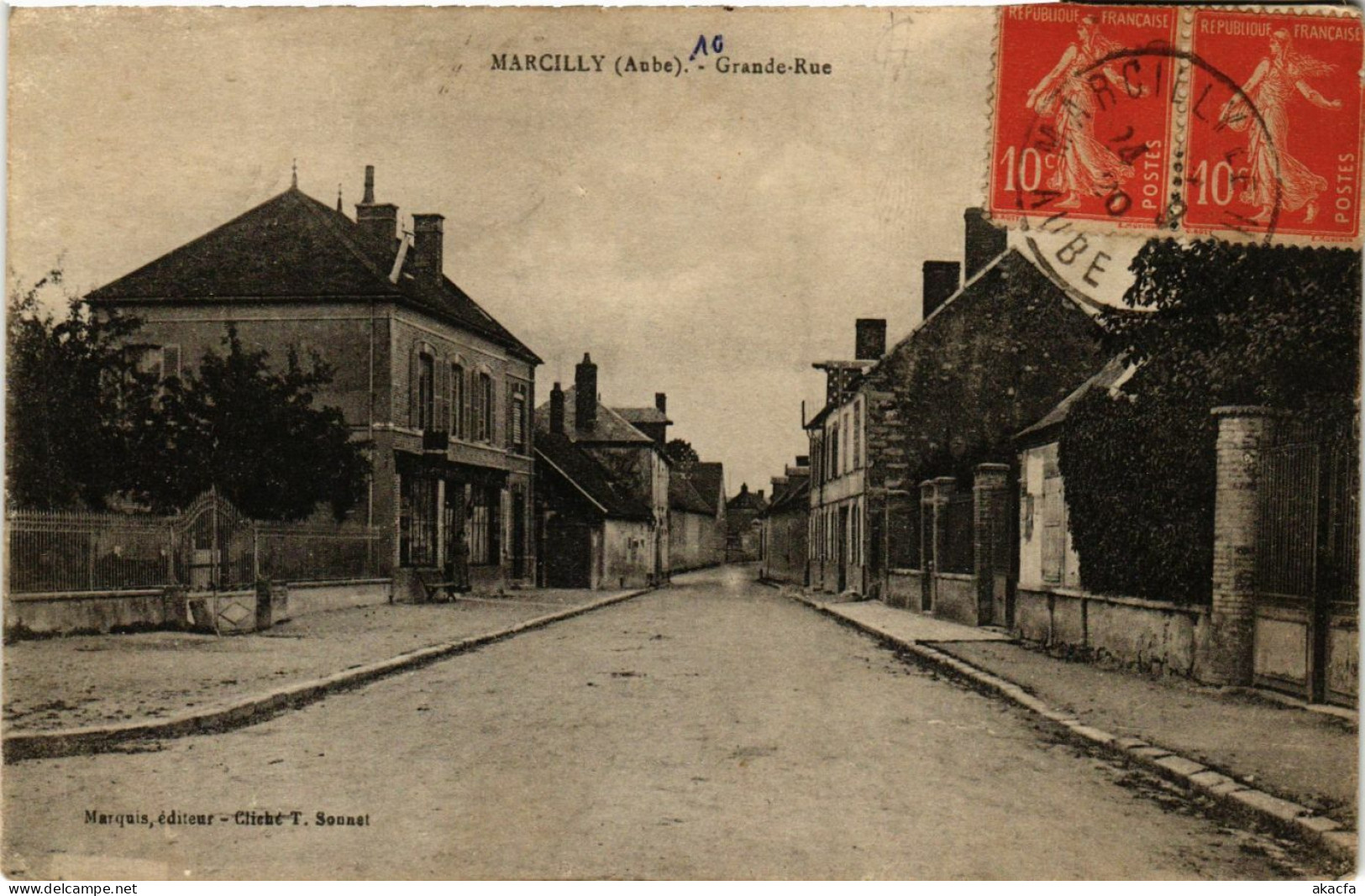 CPA MARCILLY Grande-Rue (863176) - Marcilly