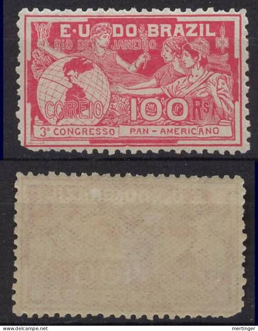 Brazil Brasil Mi# 161 * M€ 35,- PANAMERICA 1906 - Unused Stamps
