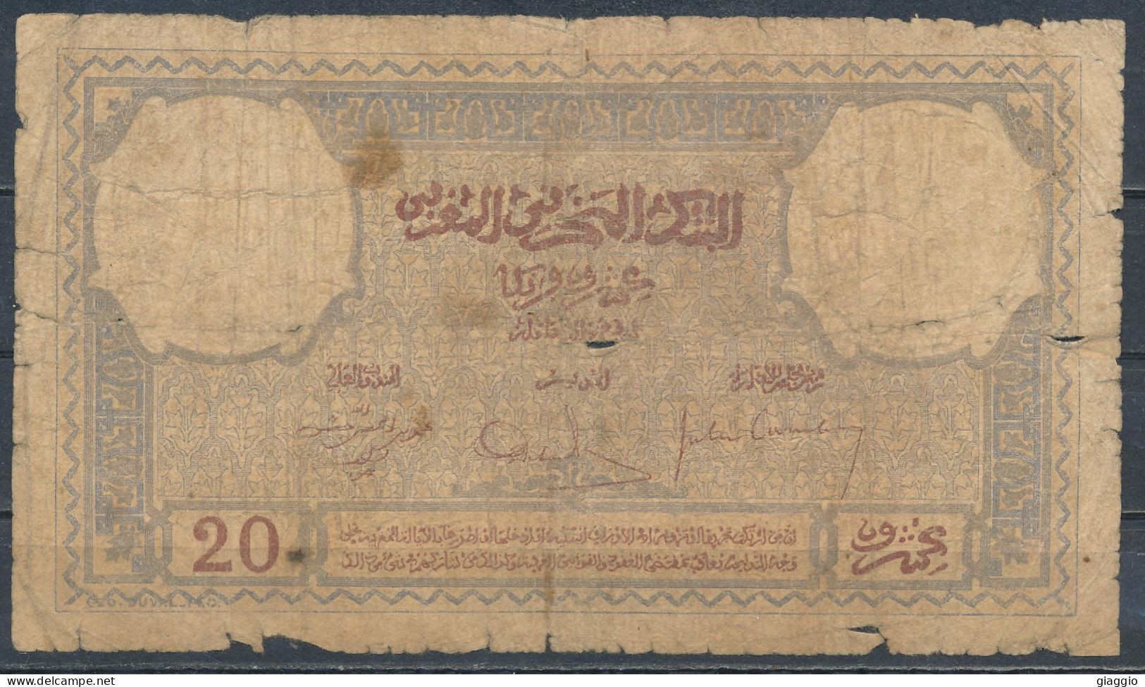 °°° MAROC 20 FRANCS 1931 °°° - Marokko