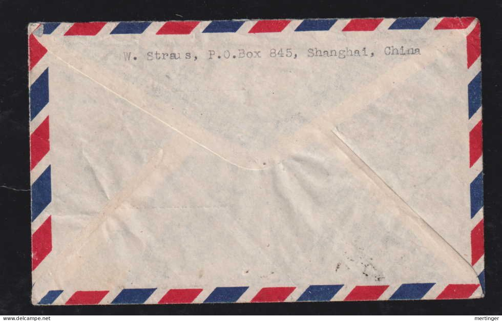 China 1954 Army Propaganda Airmail Cover SHANGHAI X MURAU Austria - Lettres & Documents