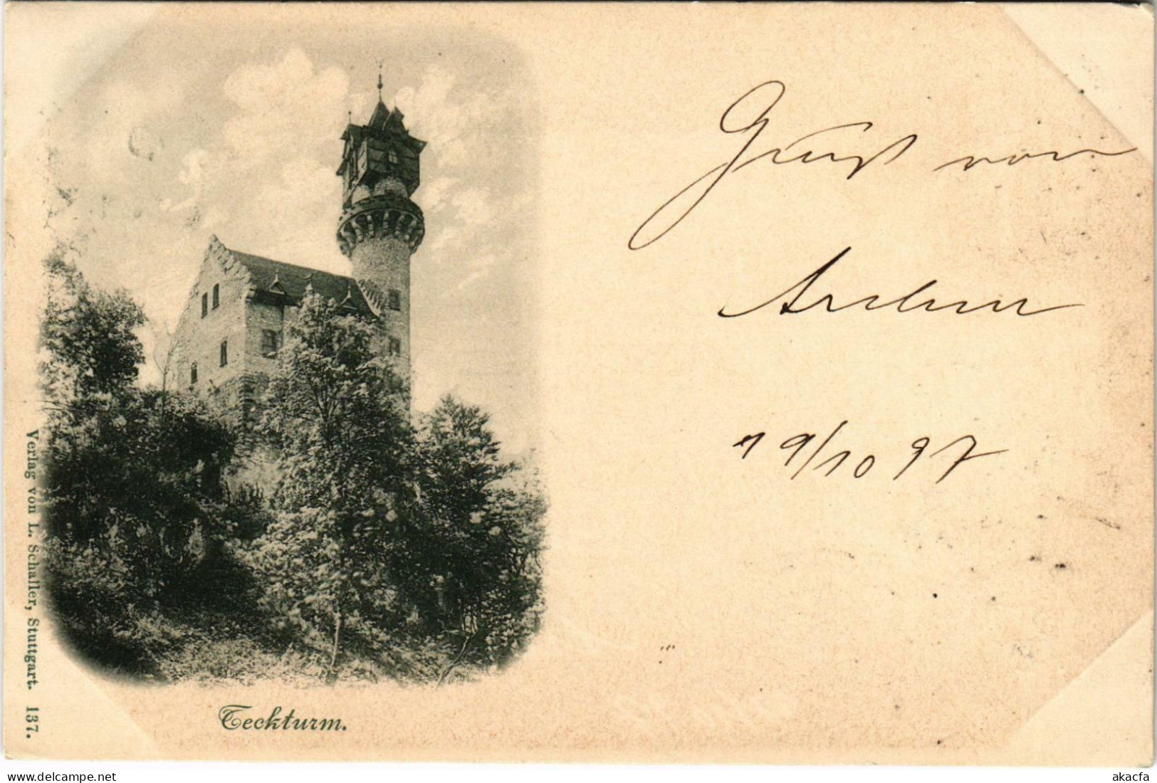 CPA AK TECK Teckturm 1897 GERMANY (862230) - Kirchheim