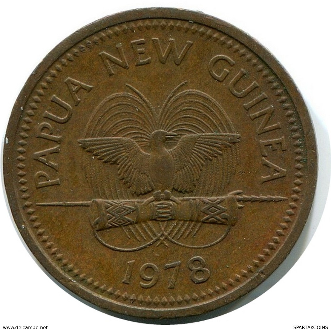 1 TOEA 1978 PAPOUASIE-NOUVELLE-GUINÉE PAPUA NEW GUINEA Pièce #BA149.F - Papouasie-Nouvelle-Guinée