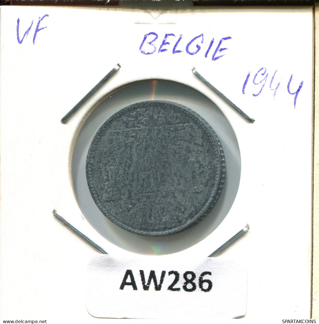 1 FRANC 1944 BELGIE-BELGIQUE BELGIEN BELGIUM Münze #AW286.D - 1 Franc