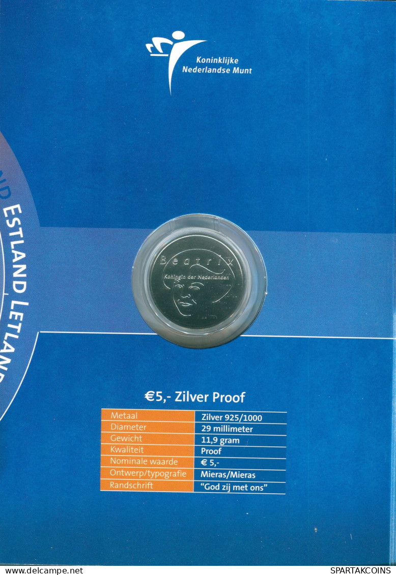 NEERLANDÉS NETHERLANDS 5 EURO 2004 PLATA PROOF #SET1088.22.E - Mint Sets & Proof Sets