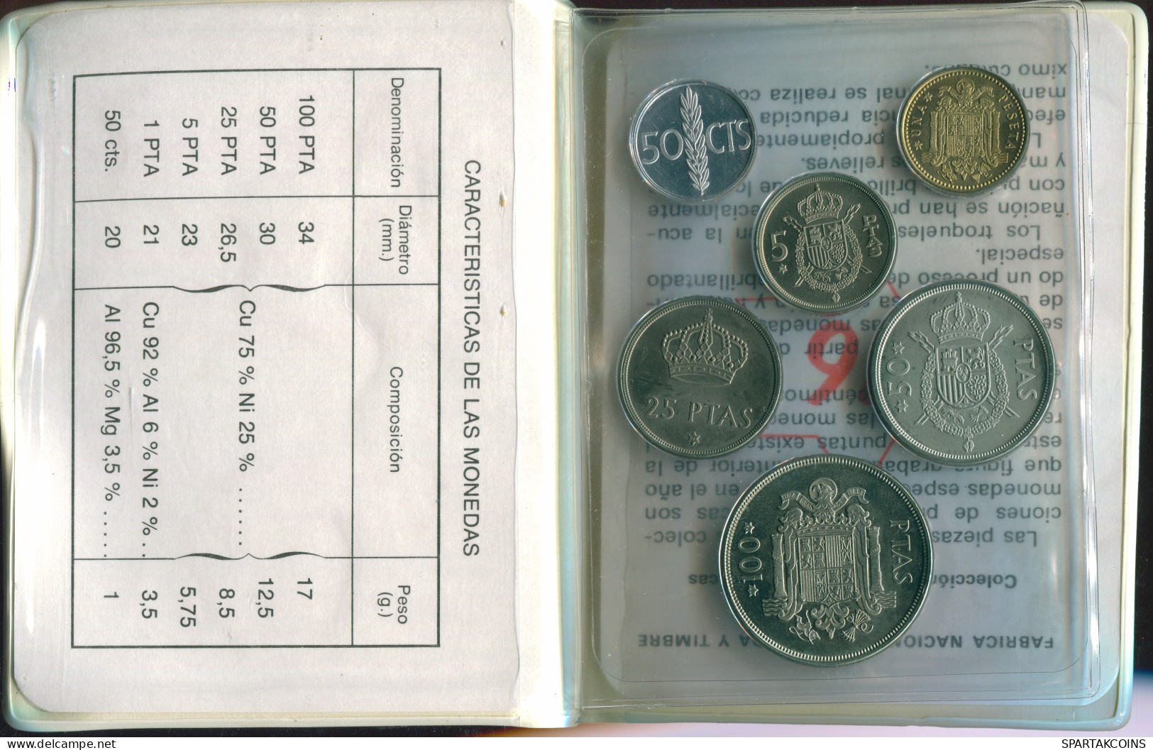 ESPAÑA SPAIN 1975*76 MINT SET 6 Moneda #SET1134.3.E - Mint Sets & Proof Sets