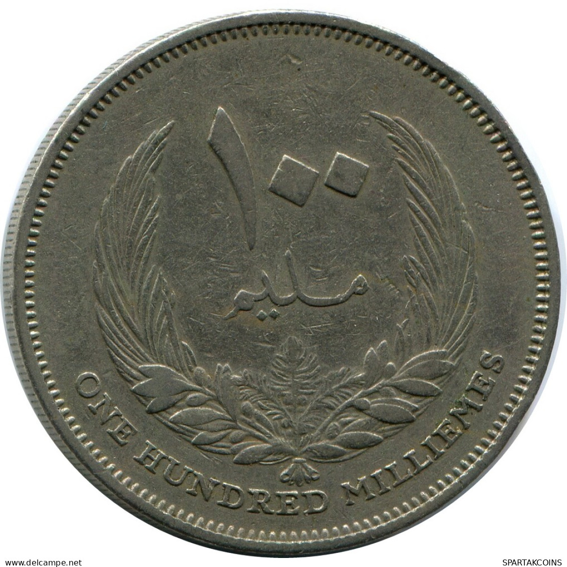 100 MILLIEMES 1960 LIBYE LIBYA Pièce #AR019.F - Libya