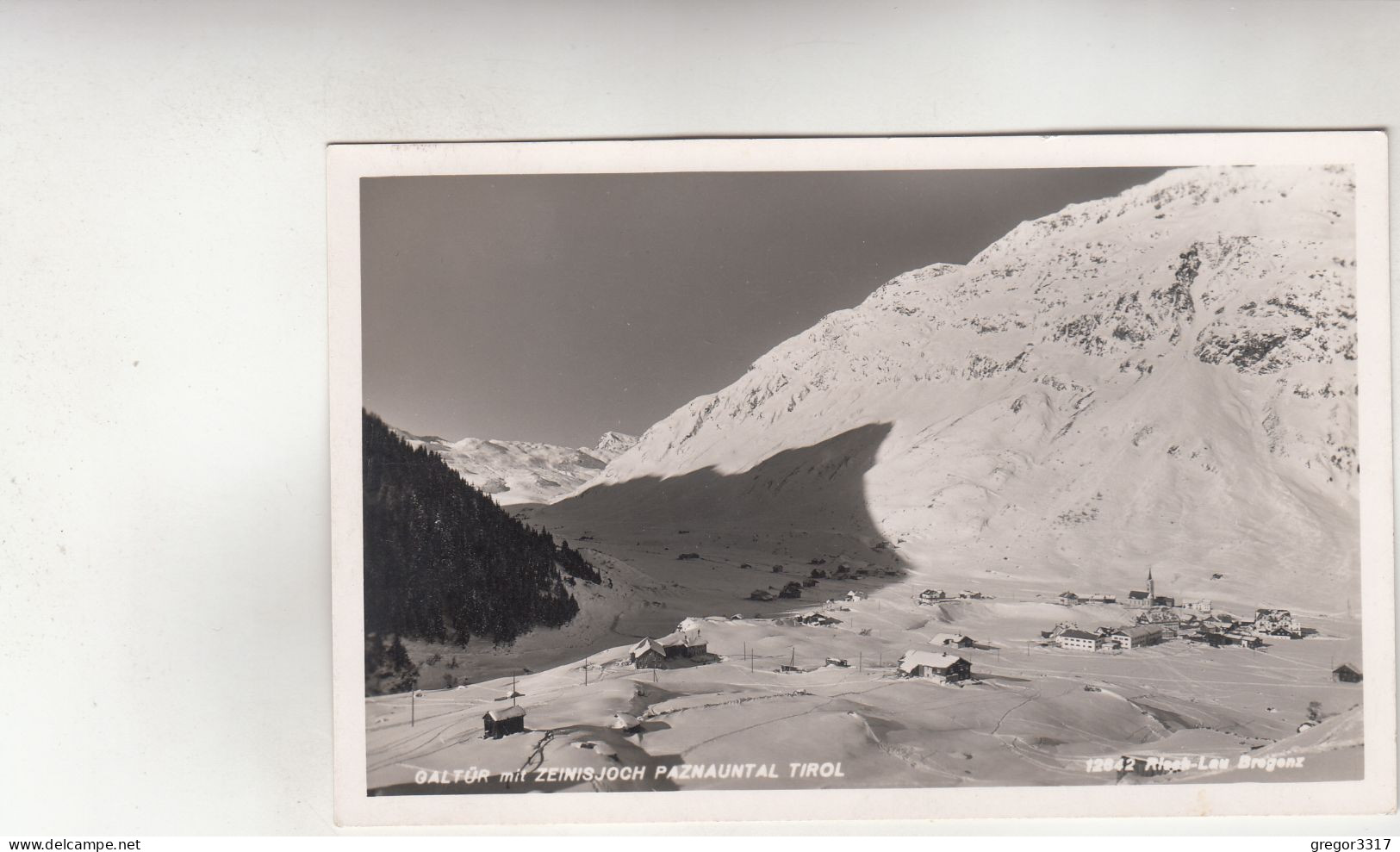 C7779) GALTÜR Mit Zeinisjoch - PAZNAUNTAL - Tirol - Stark Verschneit ALT 1954 - Galtür