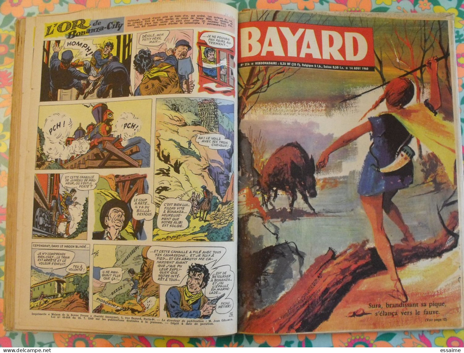 recueil BD Bayard 1960 n° 206 à 218. ribera  van dam chakir  loÿs. tony sextant bill jourdan bob morane. à redécouvrir