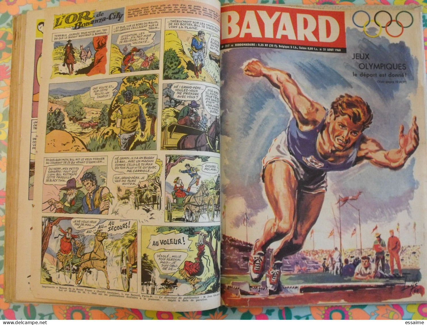 recueil BD Bayard 1960 n° 206 à 218. ribera  van dam chakir  loÿs. tony sextant bill jourdan bob morane. à redécouvrir