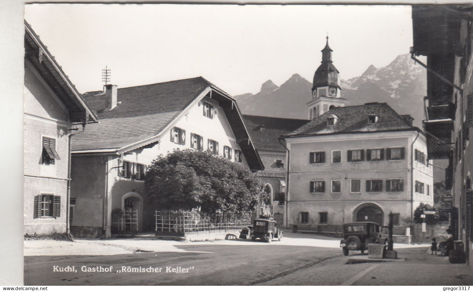 C7812) KUCHL - Gasthof Römischer Keller Mit Alten AUTO DETAILS S/w - Kuchl