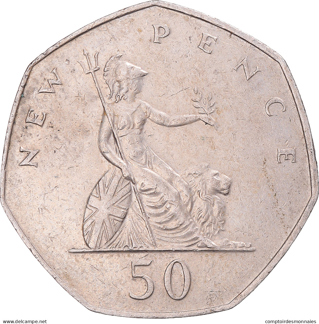 Monnaie, Grande-Bretagne, 50 New Pence, 1977 - 50 Pence