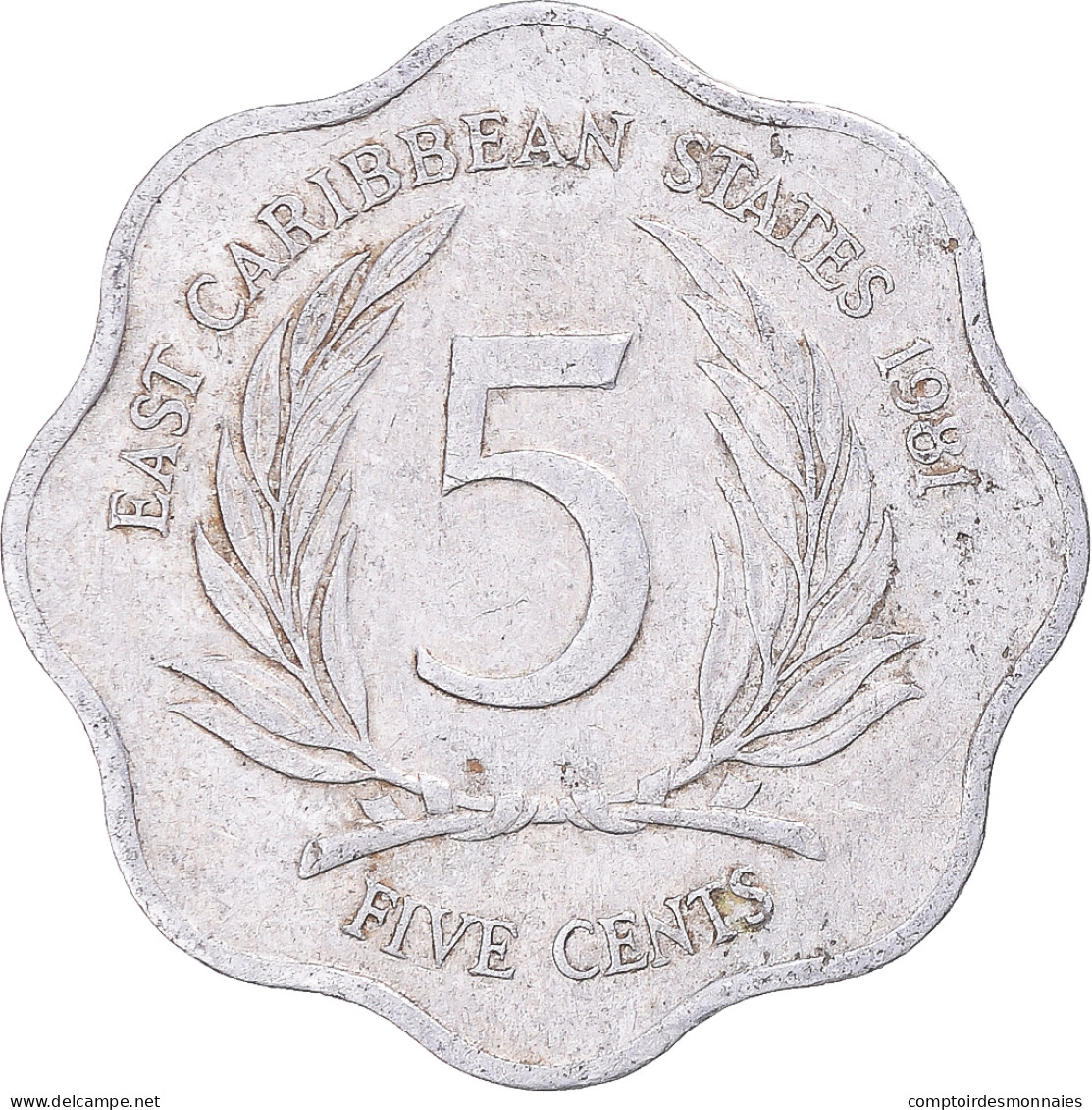 Monnaie, Etats Des Caraibes Orientales, 5 Cents, 1981 - Caraïbes Orientales (Etats Des)